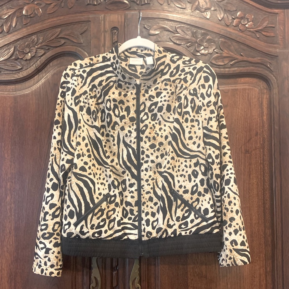 Chico’s Zenergy Animal Print Jacket